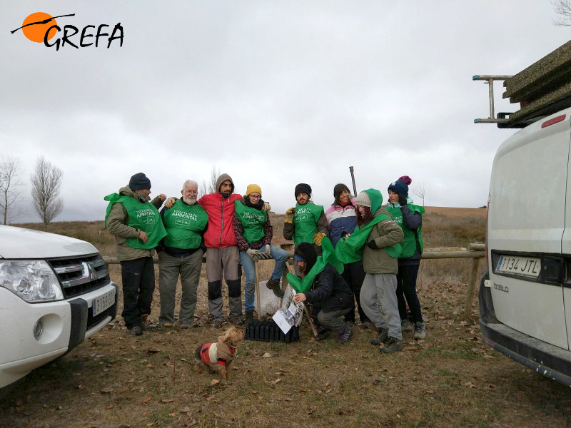 Foto de grupo de los voluntarios que lo dieron todo en Villafruela.
