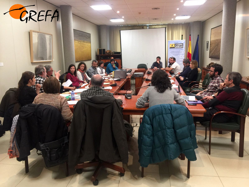 Un momento de la reunión mantenida en Mérida el 15 de febrero por el Comité Científico de LIFE Zepaurban.