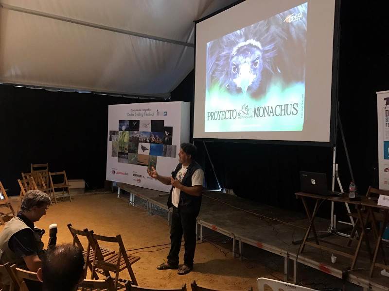 Charla sobre el Proyecto Monachus impartida el pasado 23 de septiembre en el Delta Birding Festival.