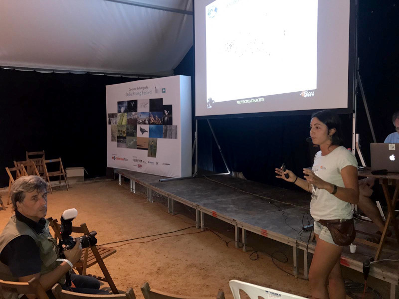 Otra imagen de la charla sobre el Proyecto Monachus en el Delta Birding Festival.
