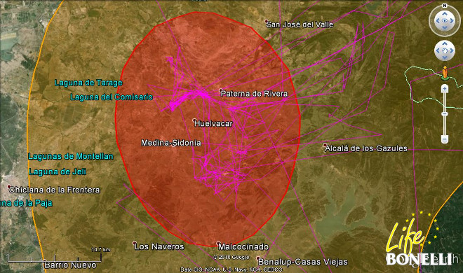 Ilustración 50. Detalle de las zonas de máximo uso de “Cupil” (50% en rojo).