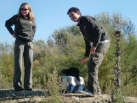 Susana y Pablo en el momento de la liberación 