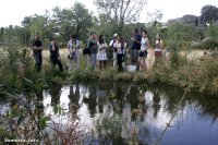 El grupo asistente a la suelta