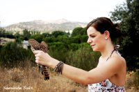 Nieves liberando un vencejo