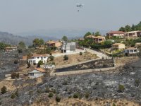 La zona afectada después del incendio