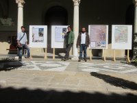 Exposición de los poster de GREFA sobre el buitre negro, el águila-azor perdicera y el águila real 