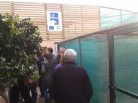 El logotipo de LIFE BONELLI luce en las instalaciones del centro de recuperación de fauna silvestre de COFIB, en Santa Eugenia (Mallorca), que es uno de los socios del proyecto (foto: José Antonio Montero).