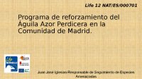Programa de las acciones de LIFE Bonelli en la Comunidad de Madrid.