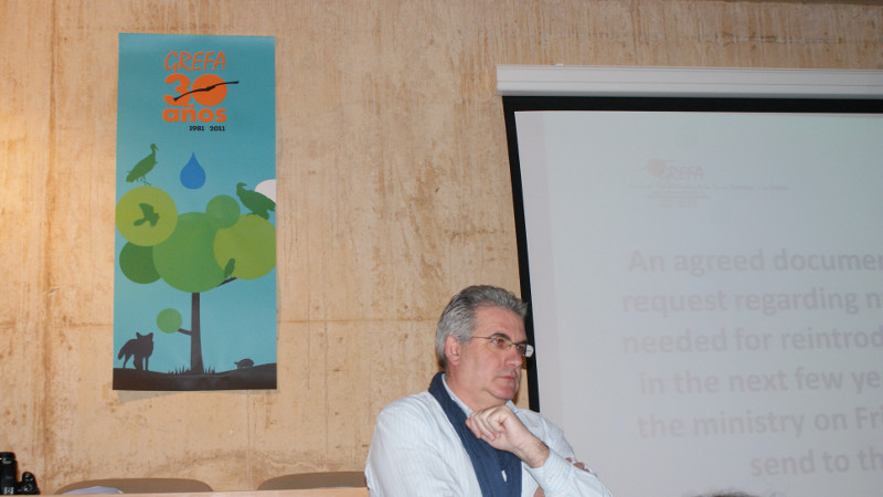 Rafael Arenas, Junta de Andalucía. Encuentro de coordinación de los proyectos de reintroducción del buitre negro en Europa