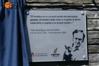 La placa homenaje a Félix
