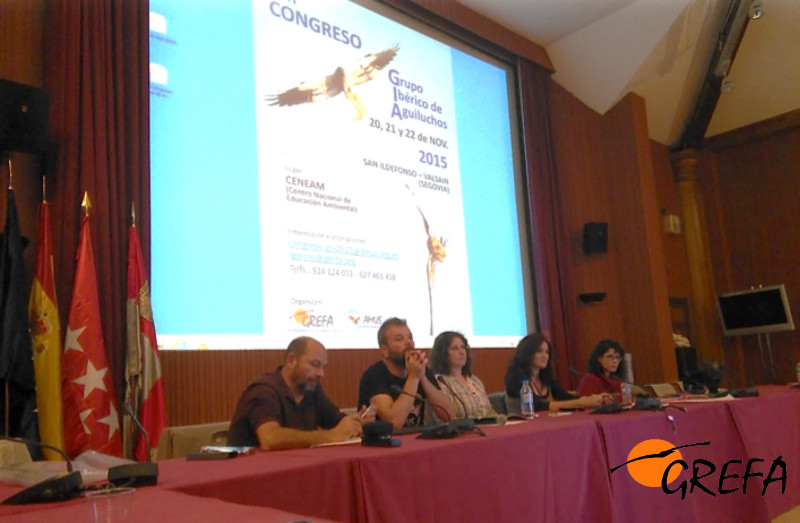 Un momento de las sesiones del XIII Congreso de Aguiluchos Ibéricos (foto: GREFA y AMUS).