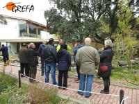 Visita guiada por los exteriores de GREFA para la delegación del Suarez Museum.