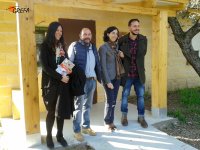 De izquierda a derecha, Nancy Villaluenga (Ecoembes), Fernando Garcés (GREFA), Begoña de Benito (Ecoembes) y Fernando Blanca (GREFA).