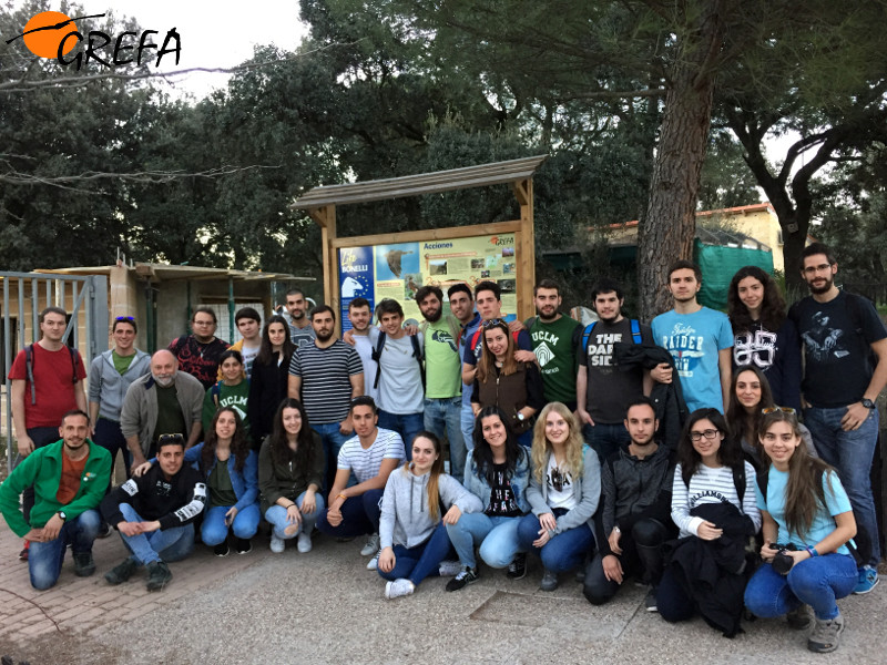 Foto de grupo de los alumnos de la Universidad de Castilla-La Mancha que nos visitaron.