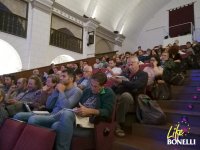 Asistentes al seminario en el Auditorio del Carmen, de Sangüesa.