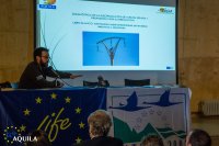 Manuel Galán, coordinador de AQUILA a-LIFE, durante la presentación del proyecto. Foto: Alberto Álvarez.