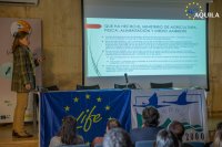 María Ángeles Soria, del MAPAMA, durante la presentación del proyecto. Foto: Alberto Álvarez. 