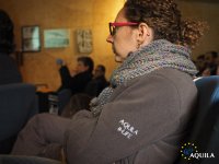 Una componente de AQUILA a-LIFE escucha una de las ponencias de la jornada. Foto: Jorge Murillo.