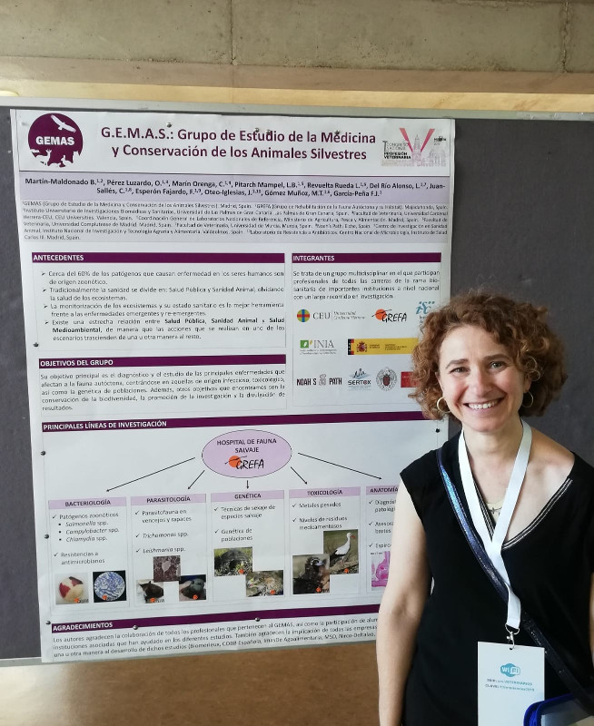 Laura del Río representó al grupo GEMAS en el reciente Congreso Nacional de la Profesión Veterinaria celebrado en Murcia.