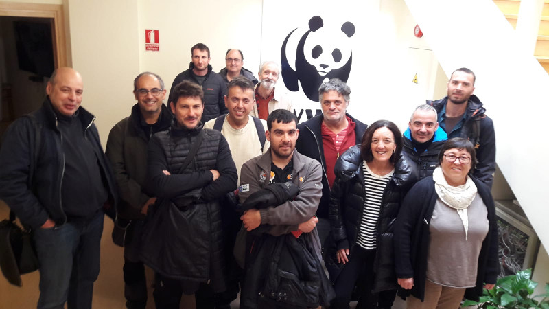 Foto de grupo de asistentes a la reciente reunión de la Plataforma SOS Tendidos Eléctricos