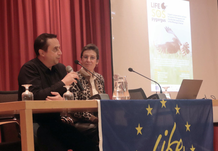 Presentación del proyecto LIFE SOS Pygargus en Miranda do Douro (Portugal).