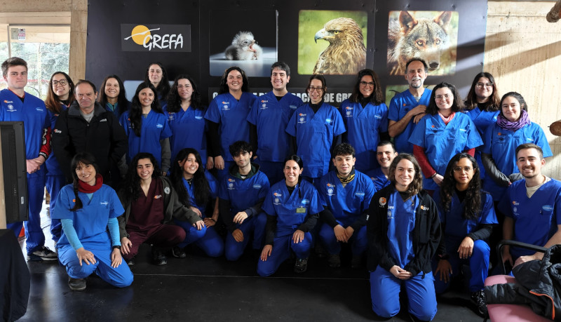 Participantes y profesorado del curso de ‘Técnico de centros de recuperación, reproducción y reintroducción de fauna salvaje’.