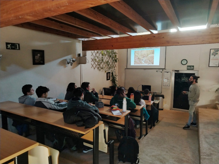 Carlos Caballero ha sido el encargado de la parte de herpetología del curso.