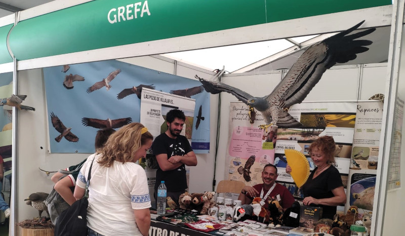 Stand de GREFA en la última edición de Naturcyl.