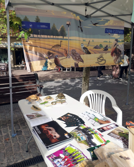 Escenario de uno de los talleres que GREFA desarrolló durante su participación en la feria.
