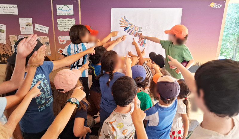 Participantes en un taller de una edición anterior de los Campamentos de Verano de GREFA.