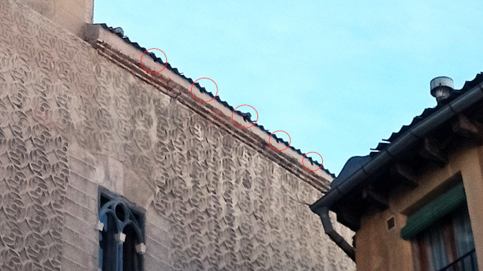 Cinco nidos en bocateja diseñados para la obra del palacio segoviano.