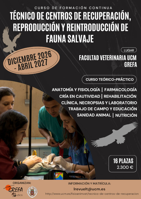 Nueva edición del curso para la formación de técnicos de centros de recuperación de fauna