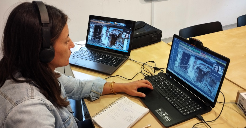 Momento de una de las visitas online a las instalaciones de GREFA.