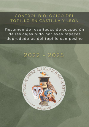 Resumen de resultados de ocupación de las cajas nido por aves rapaces depredadoras del topillo campesino
